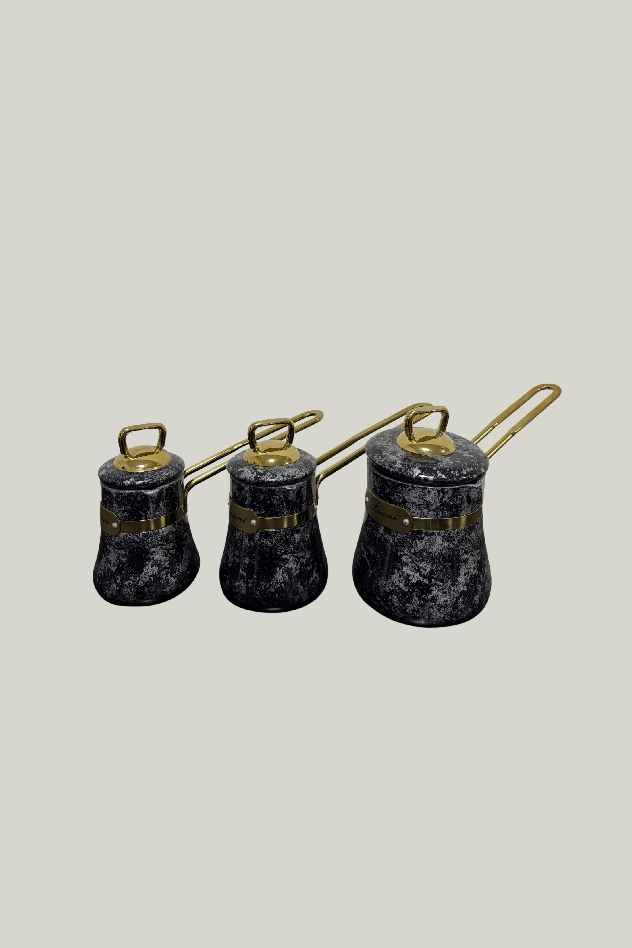 Trio de jarras térmicas de café