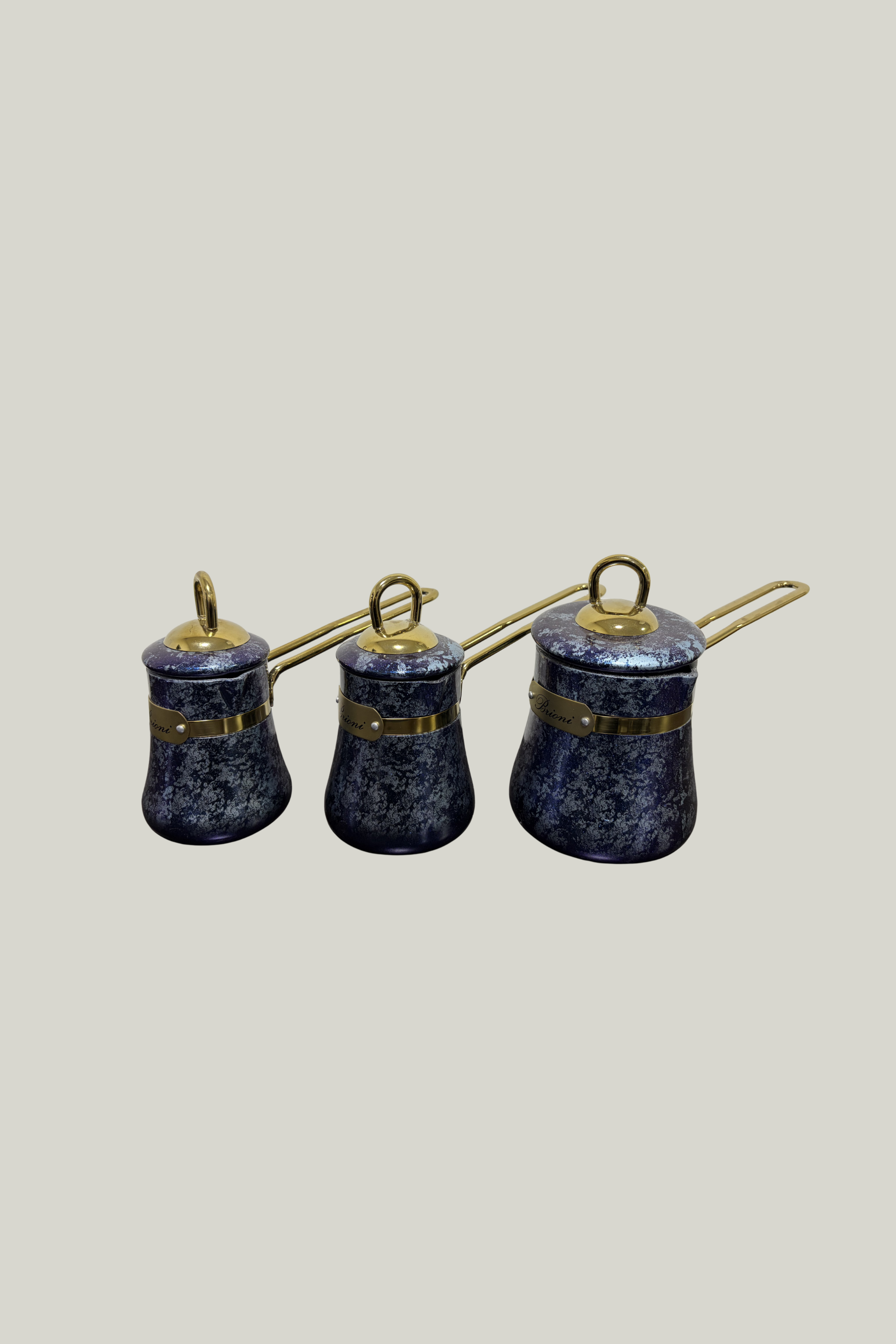 Trio de jarras térmicas de café